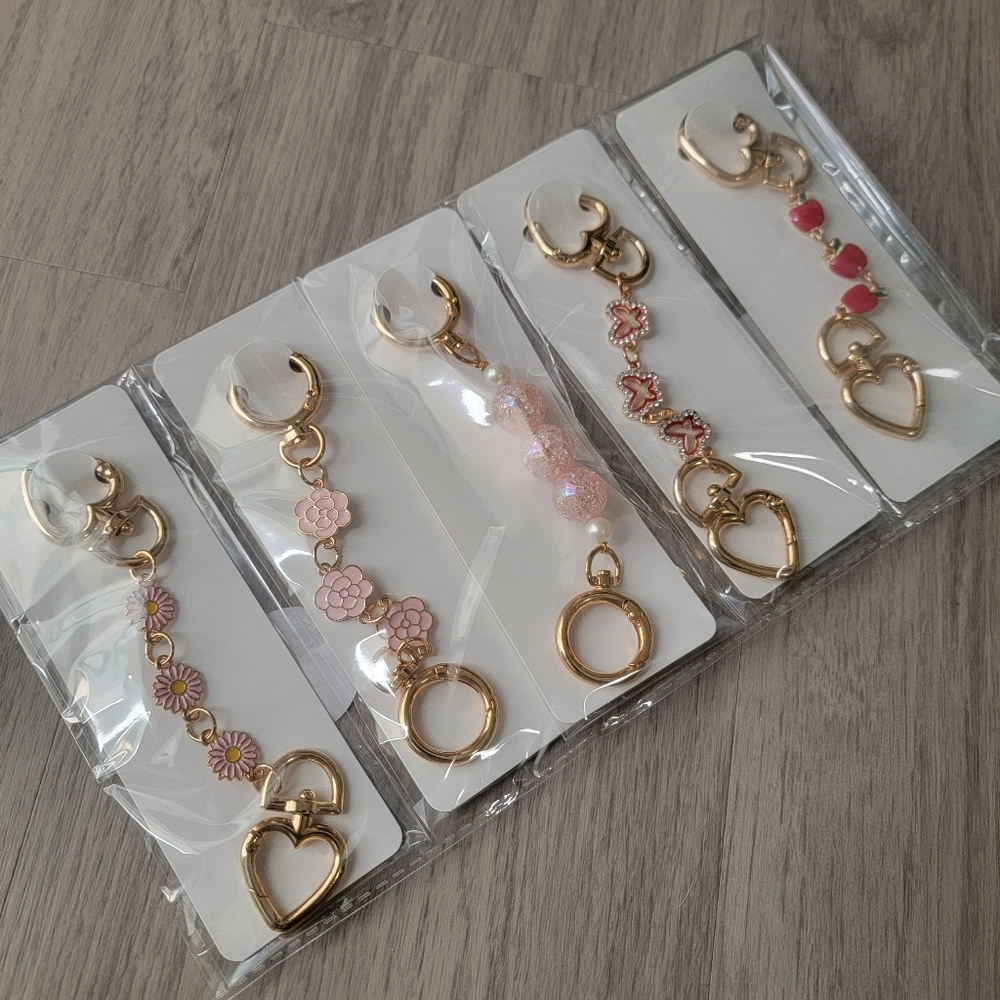 1pc Elegant Gold and Pink Bag Chain Extender Bag Accessory Bag Charm